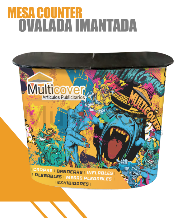 Mesa Counter Ovalada Imantada