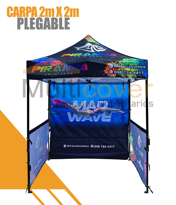 Carpa plegable 2x2 personalizada para eventos, ferias y activaciones de marca