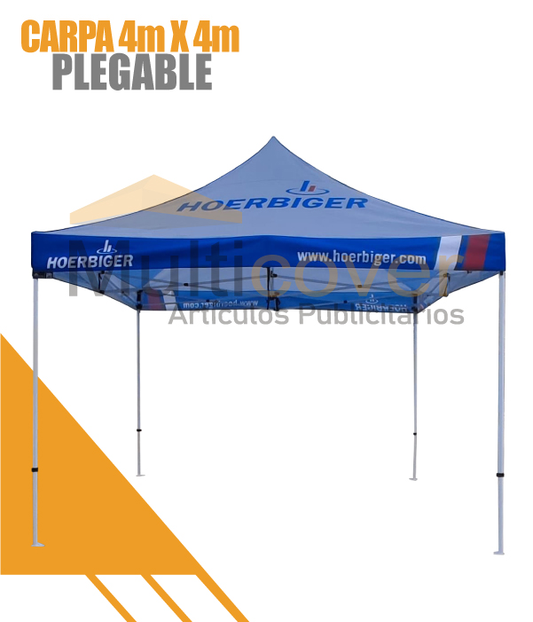 Carpa plegable 4x4 personalizada para eventos, ferias y activaciones de marca