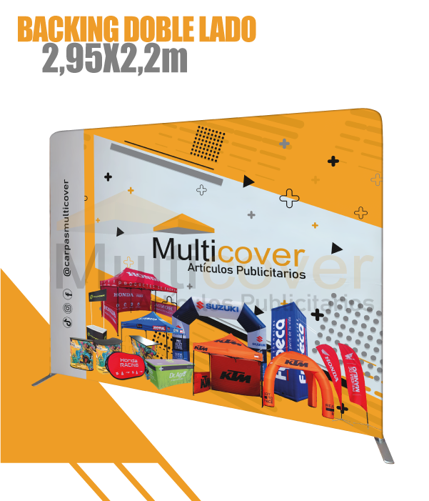 Backing Doble Lado 2,95m x 2,2m