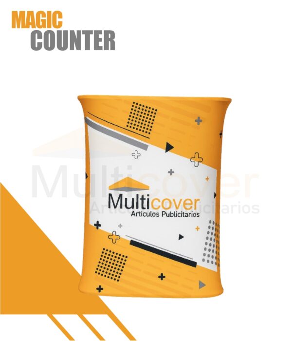 Magic Counter personalizado con estructura plegable para ferias, eventos y activaciones de marca